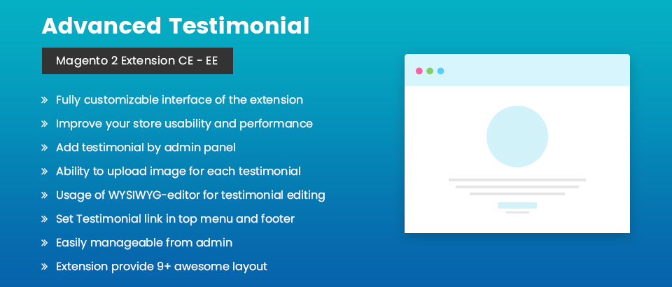 Advanced Testimonials – Magento® 2 Extension